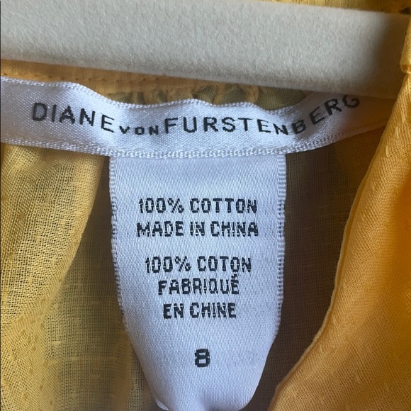 NWT DVF Figue Blouse in Buttercup Size 8 - Picture 5 of 6